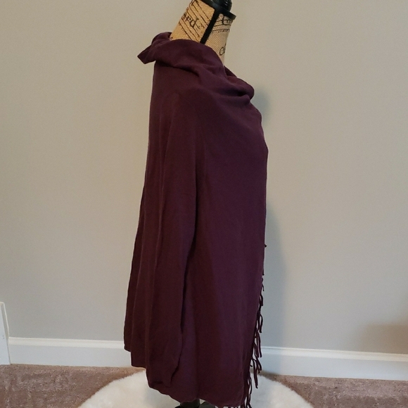 The Limited Purple Shrug with Long Sleeves and Relaxed Fit - Picture 4 of 5